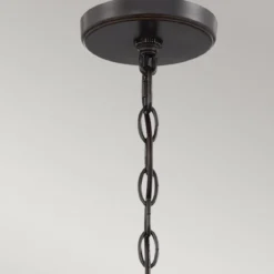 Elstead Lighting Casablanca Pendelleuchte 3-flammig Bronze Natur