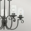 Elstead Lighting Casa Kronleuchter 5-Light Schwarz Klarglas E27