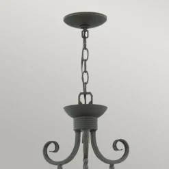 Elstead Lighting Casa Kronleuchter 5-Light Schwarz Klarglas E27