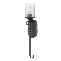 Elstead Lighting Casa Wandleuchte 1-Light Schwarz Klarglas E27