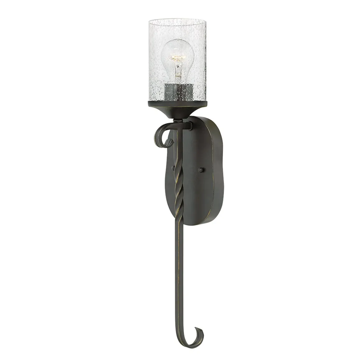 Elstead Lighting Casa Wandleuchte 1-Light Schwarz Klarglas E27