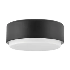Elstead Lighting Cedric Flush Small Mount Deckenleuchte Schwarz