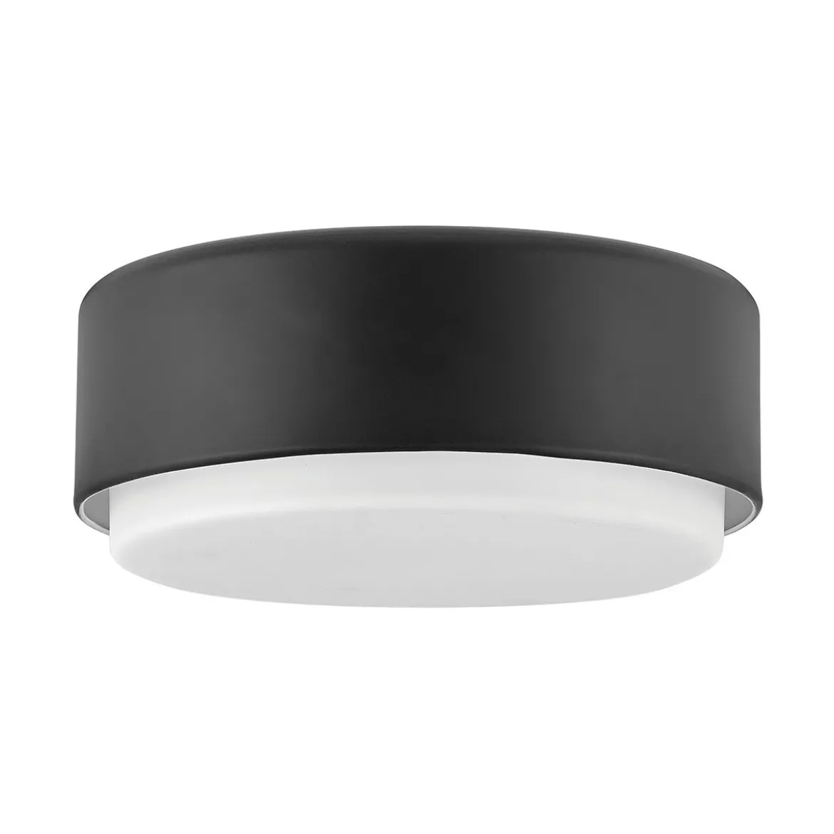 Elstead Lighting Cedric Flush Small Mount Deckenleuchte Schwarz