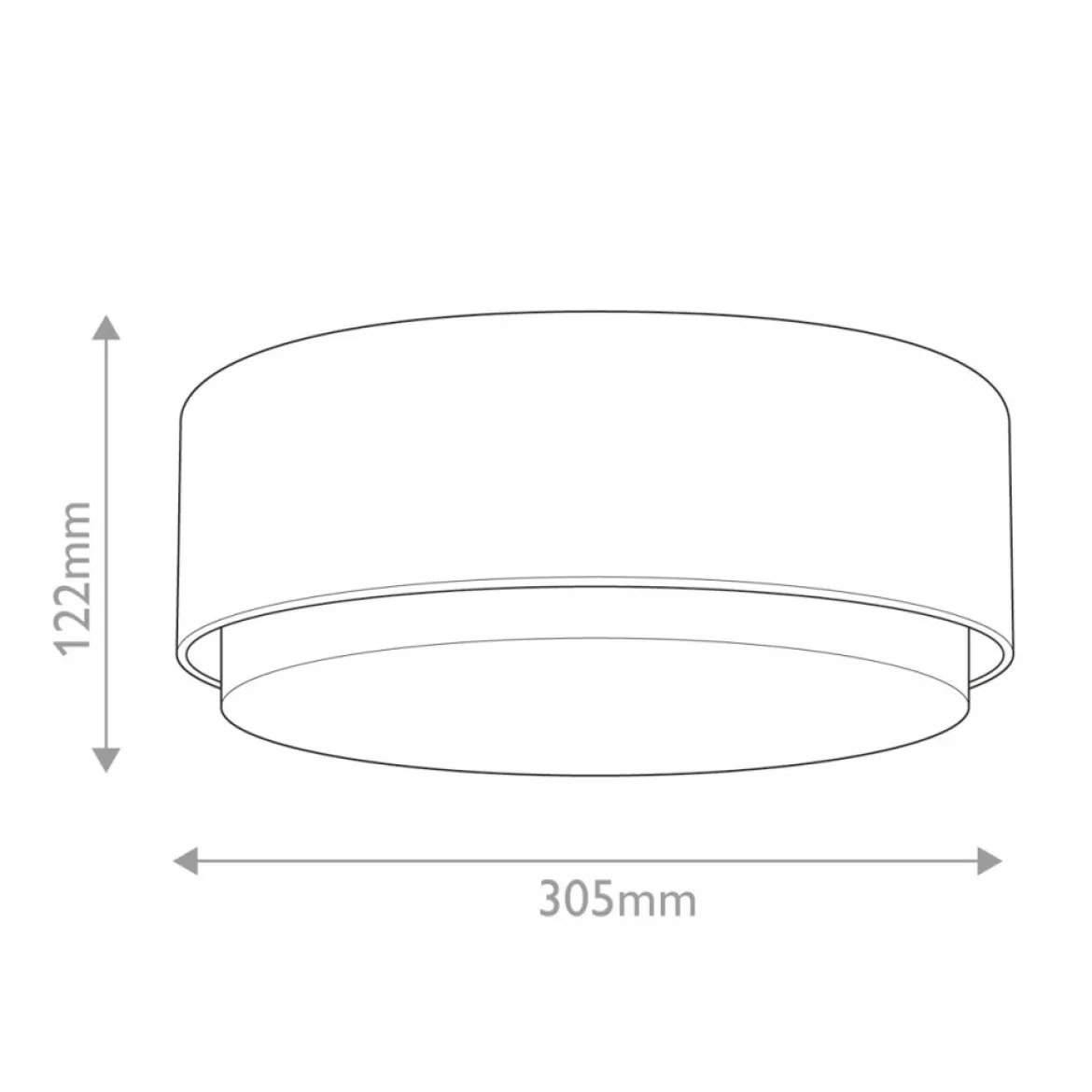 Elstead Lighting Cedric Flush Small Mount Deckenleuchte Schwarz