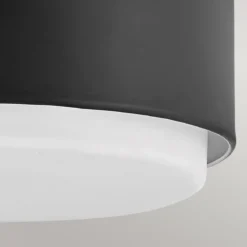 Elstead Lighting Cedric Flush Small Mount Deckenleuchte Schwarz