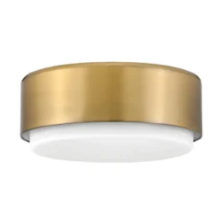 Elstead Lighting Cedric Flush Small Mount Deckenleuchte Lackiertes Messing