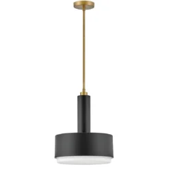 Elstead Lighting Cedric Pendelleuchte mittelgroß Schwarz