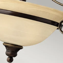 Elstead Lighting Cello Deckenleuchte 2-Light Semi-Flush Bronze antik E27