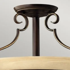 Elstead Lighting Cello Deckenleuchte 2-Light Semi-Flush Bronze antik E27