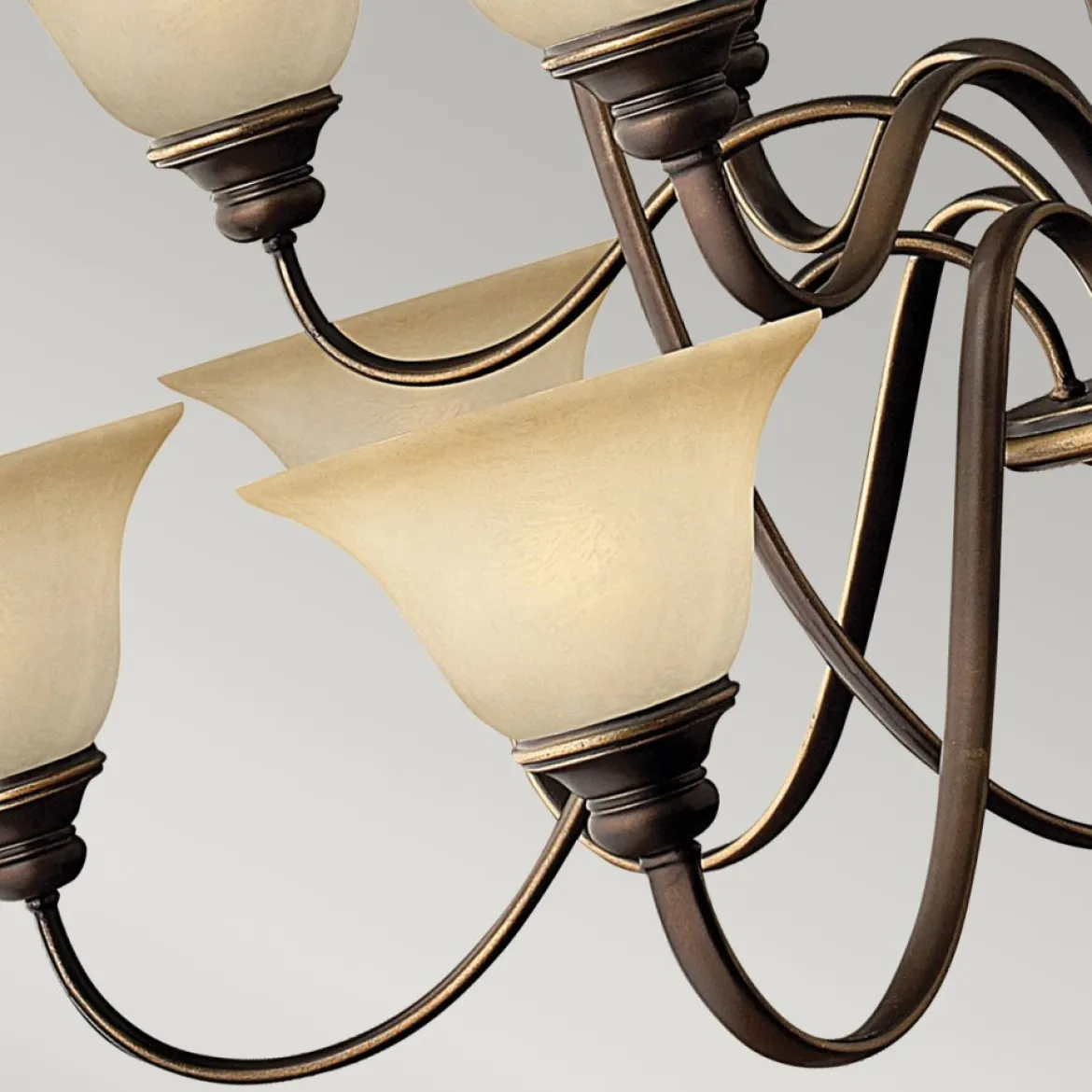 Elstead Lighting Cello Kronleuchter 15-Light E27 Bronze antik
