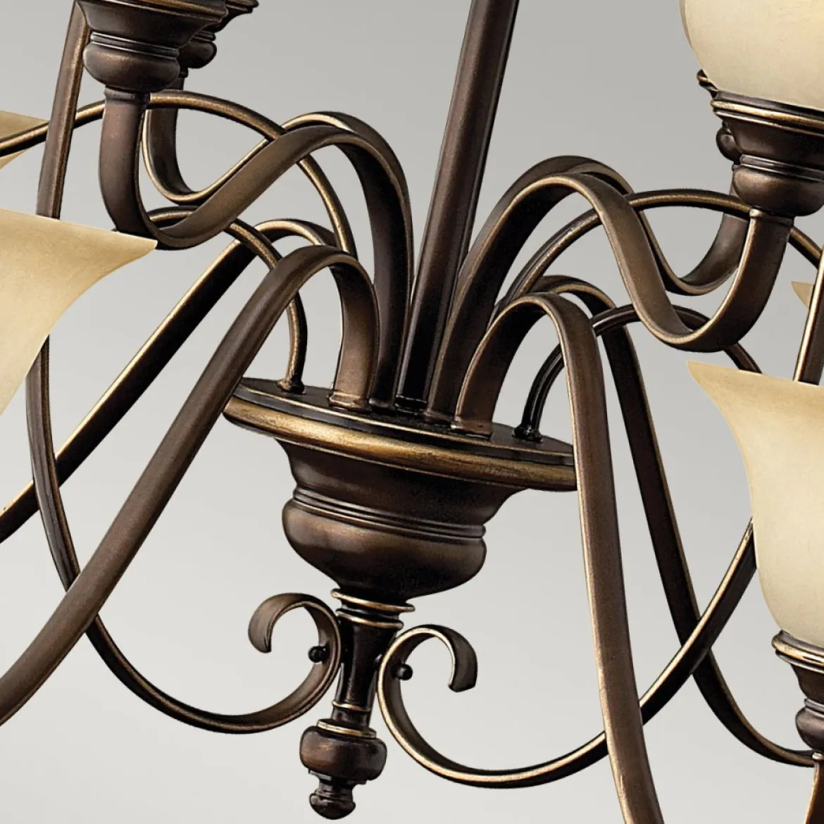 Elstead Lighting Cello Kronleuchter 15-Light E27 Bronze antik