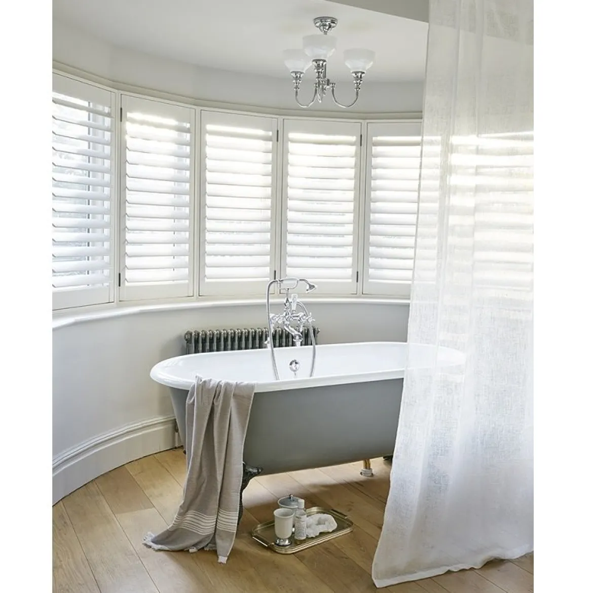 Elstead Lighting Cheadle 1-Light Wandleuchte 1-flammig IP44 Chrom poliert