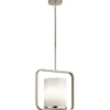 Elstead Lighting City Loft 1-Light Medium Pendelleuchte 1-flammig E27 Nickel poliert