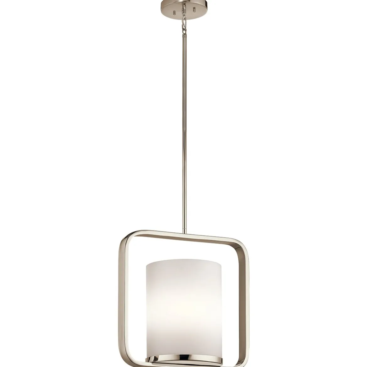 Elstead Lighting City Loft 1-Light Medium Pendelleuchte 1-flammig E27 Nickel poliert