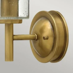 Elstead Lighting Collier 1-Light Wandleuchte Heritage Brass Saatglas E27