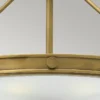 Elstead Lighting Collier 4-Light Large Semi-Flush Deckenleuchte Messing 56cm