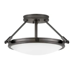 Elstead Lighting Collier 3-Light Deckenleuchte 3-flammig Schwarzoxid E14