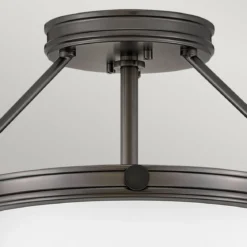 Elstead Lighting Collier 3-Light Deckenleuchte 3-flammig Schwarzoxid E14