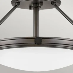 Elstead Lighting Collier 3-Light Deckenleuchte 3-flammig Schwarzoxid E14