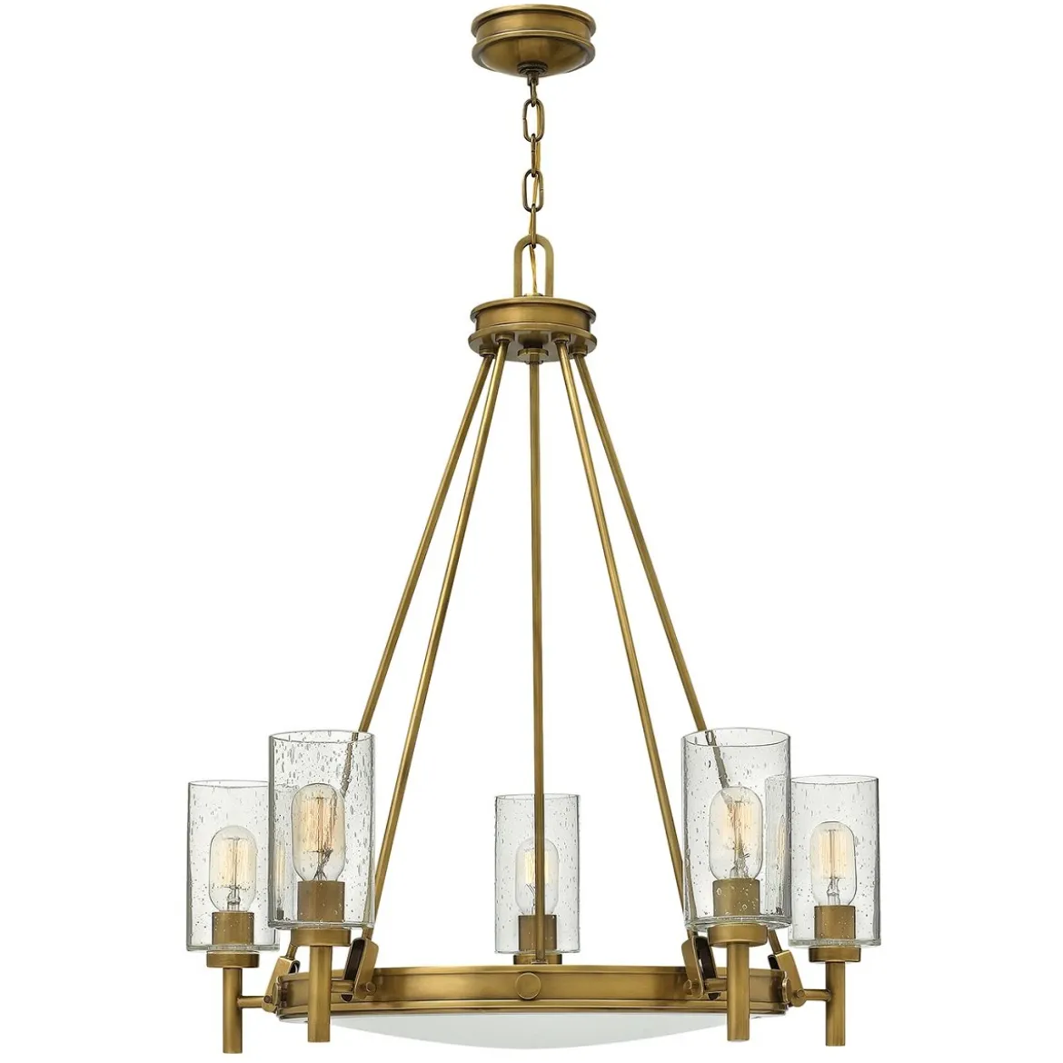 Elstead Lighting Collier 5-Light Kronleuchter 5-flammig Messing 685mm