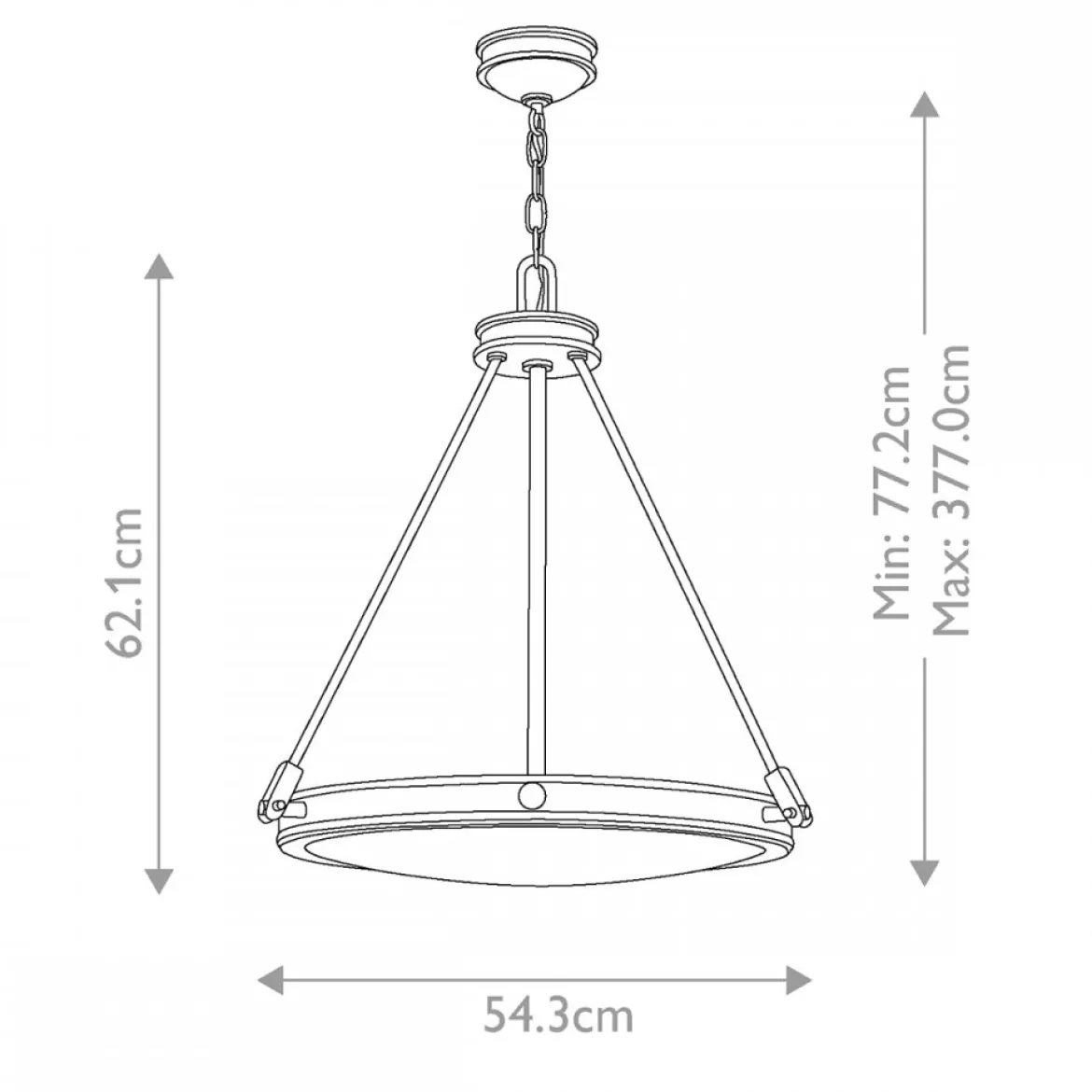 Elstead Lighting Collier 4-Light Pendelleuchte 4-flammig Schwarzoxid E14