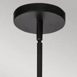 Elstead Lighting Daphne Pendelleuchte 1-flammig Mattschwarz Natur