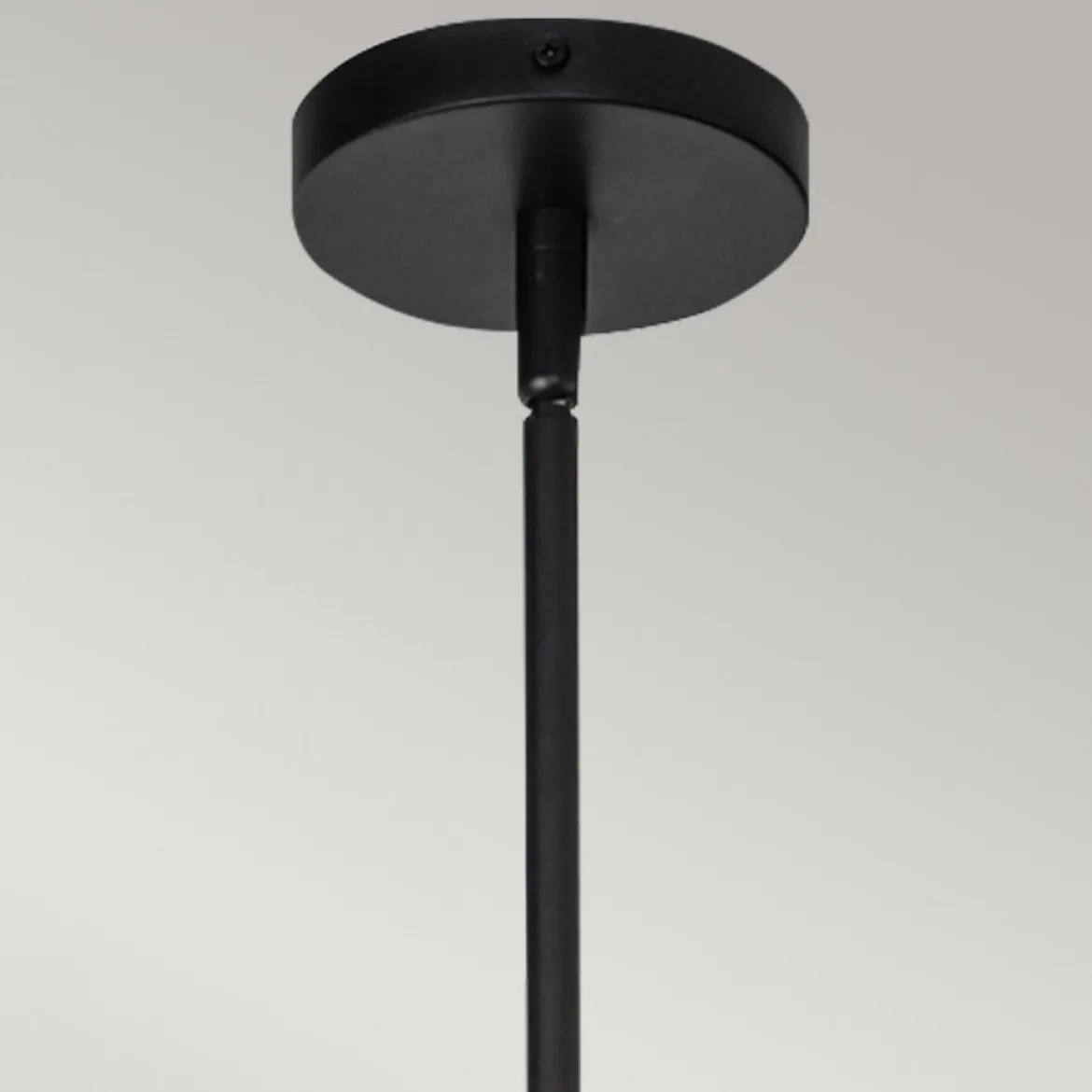 Elstead Lighting Daphne Pendelleuchte klein 1-flammig Mattschwarz Natur