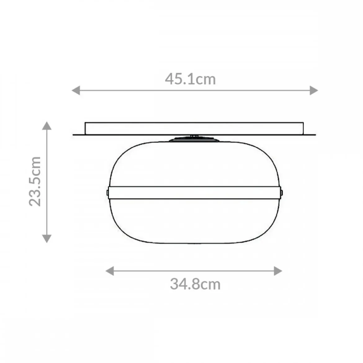 Elstead Lighting Deckenleuchte Nottingham 35cm Antikmessing Bernstein
