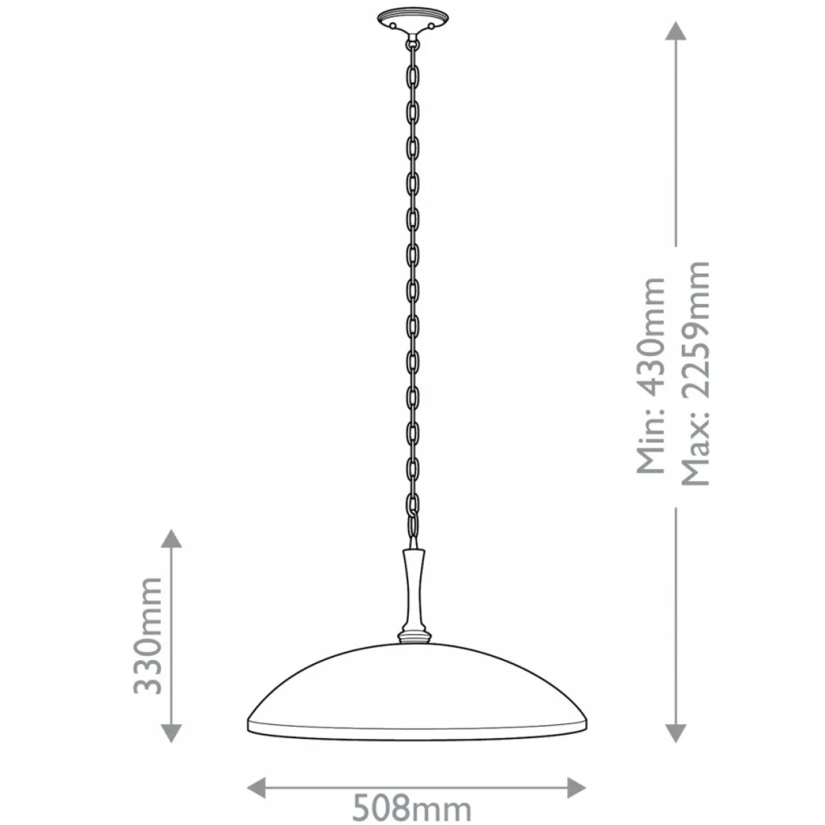Elstead Lighting Delarosa Pendelleuchte 1-flammig Schwarz Champagnerbronze