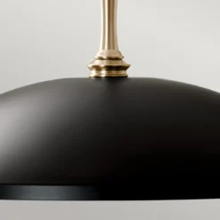 Elstead Lighting Delarosa Pendelleuchte 1-flammig Schwarz Champagnerbronze