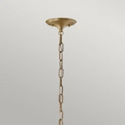Elstead Lighting Delarosa Pendelleuchte 1-flammig Schwarz Champagnerbronze