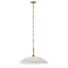 Elstead Lighting Delarosa Pendelleuchte 1-flammig Weiß Champagnerbronze
