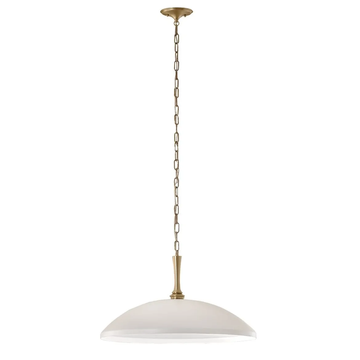 Elstead Lighting Delarosa Pendelleuchte 1-flammig Weiß Champagnerbronze