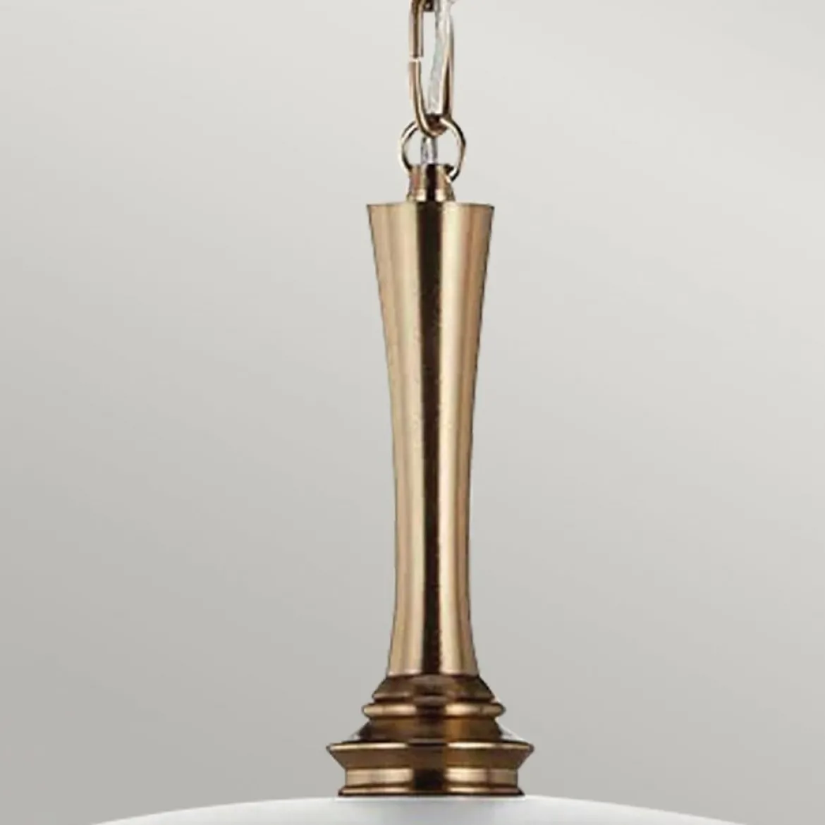 Elstead Lighting Delarosa Pendelleuchte 1-flammig Weiß Champagnerbronze