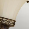 Elstead Lighting Drawing Room Wandleuchte 1-Light Uplight Wallnuss Braun E14