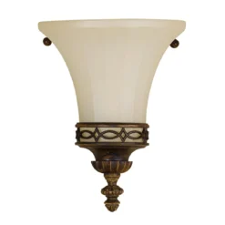 Elstead Lighting Drawing Room Wandleuchte 1-Light Uplight Wallnuss Braun E14