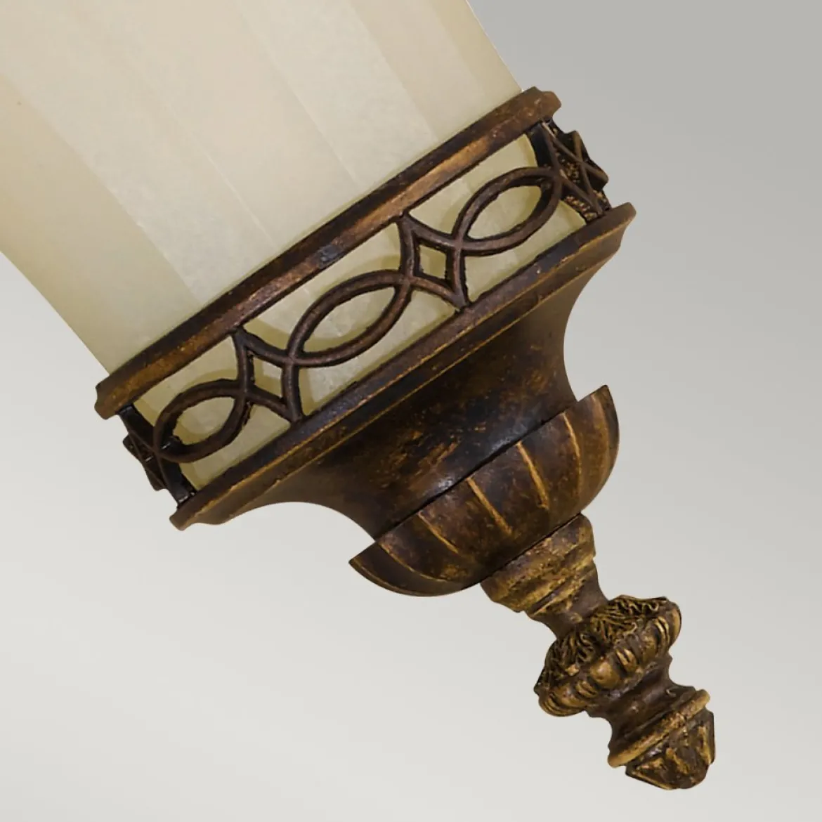 Elstead Lighting Drawing Room Wandleuchte 1-Light Uplight Wallnuss Braun E14