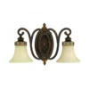 Elstead Lighting Drawing Room Wandleuchte 2-Light E27 Wallnuss Braun
