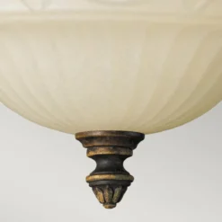 Elstead Lighting Drawing Room Deckenleuchte 2-Light Wallnuss Braun 33cm E27