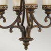 Elstead Lighting Drawing Room Kronleuchter 4-Light Wallnuss Braun E27