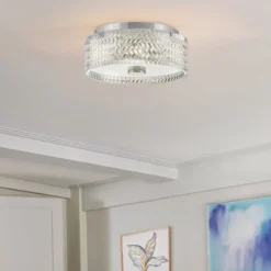 Elstead Lighting Elle Deckenleuchte 2-flammig 30cm Chrom