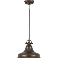Elstead Lighting Emery 1-Light Medium Pendelleuchte Bronze 1-flammig E27