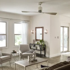Elstead Lighting Ferron Deckenventilator Nickel poliert