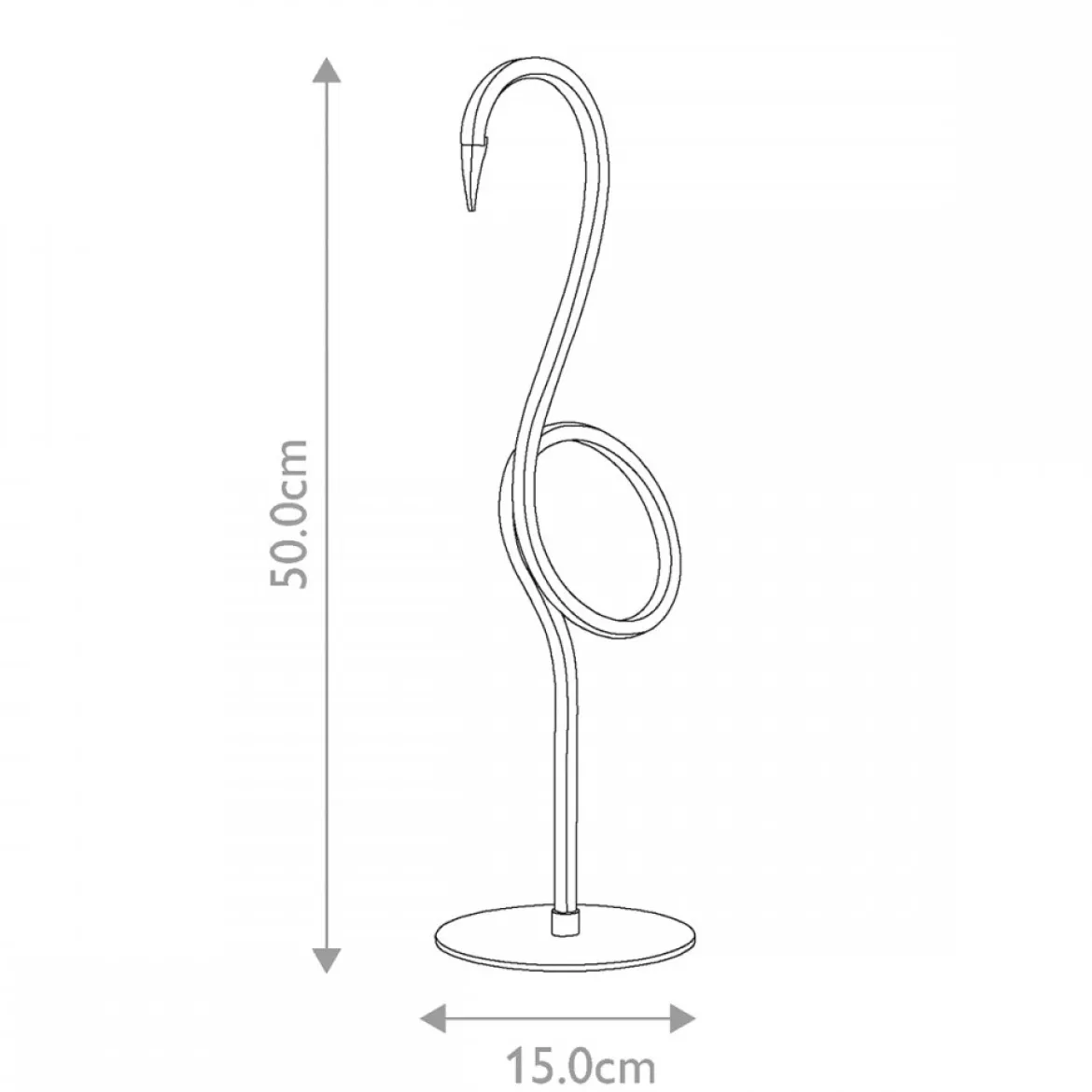 Elstead Lighting Flamingo LED Tischleuchte weiß 3000K