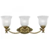 Elstead Lighting Francoise 3-Light Wandleuchte Messing brüniert IP44 3000K