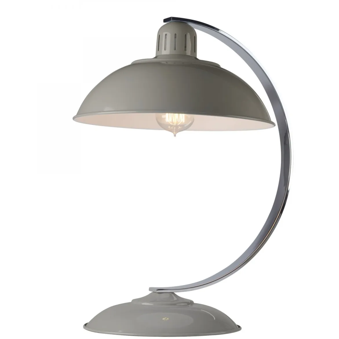 Elstead Lighting Franklin 1-Light Tischleuchte Grau 1-flammig E27 46cm