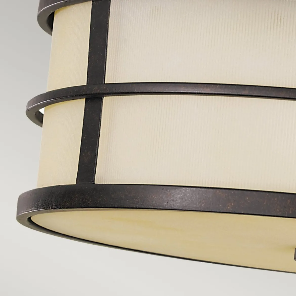 Elstead Lighting Fusion Deckenleuchte 3-Light Bronze Amber 35cm E27