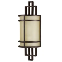 Elstead Lighting Fusion Wandleuchte 1-Light Bronze Amber E27
