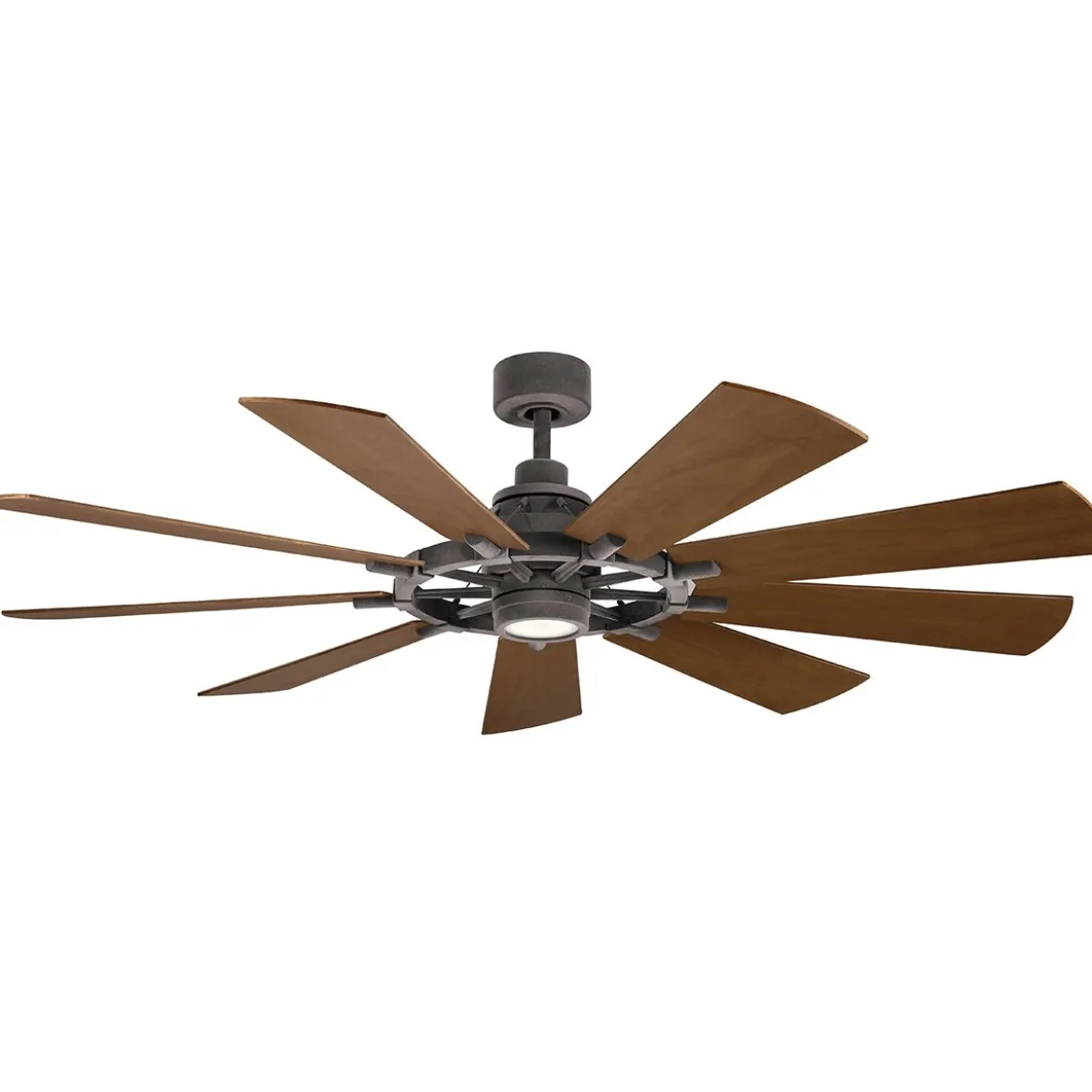 Elstead Lighting Gentry Deckenventilator LED Zink Holz