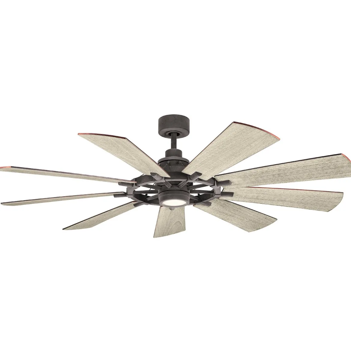 Elstead Lighting Gentry Deckenventilator LED Zink Holz